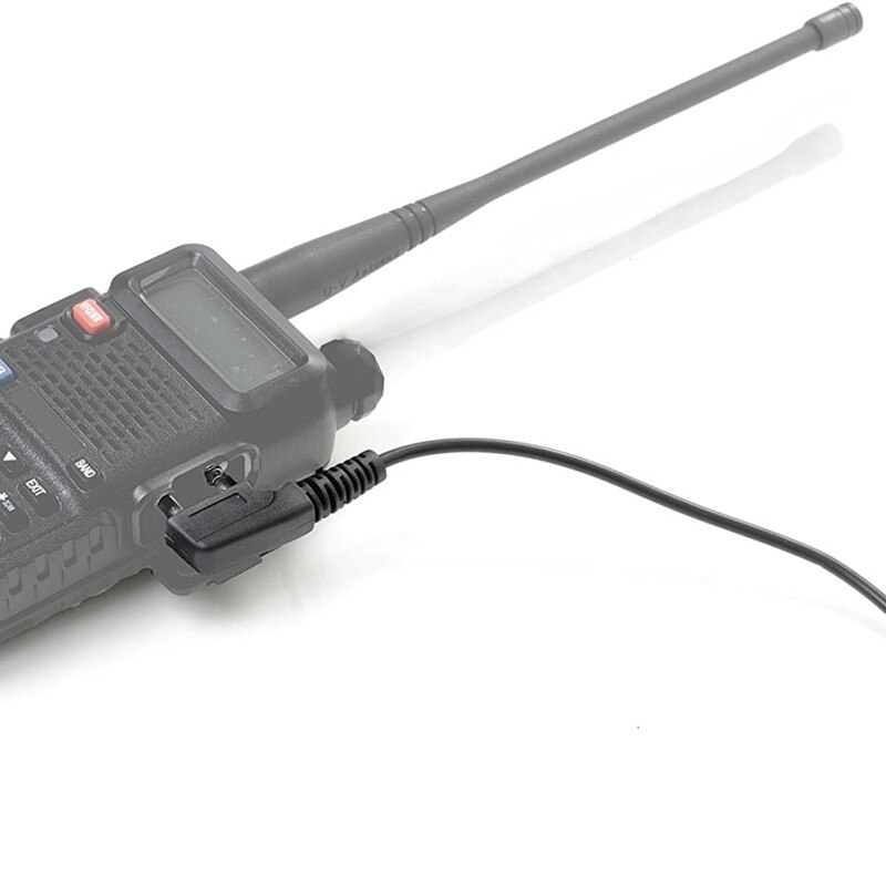 Radio Earpiece 2-Pin Covert Acoustic Tube Earpiece With A Mic PTT Walkie Talkie Headset For Baofeng Puxing Wouxun