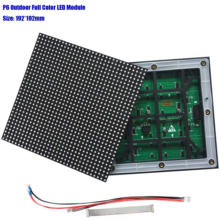 rgb matrix modul led p6 32x32pixel volle farbe hub75 1/8S für outdoor led video wand
