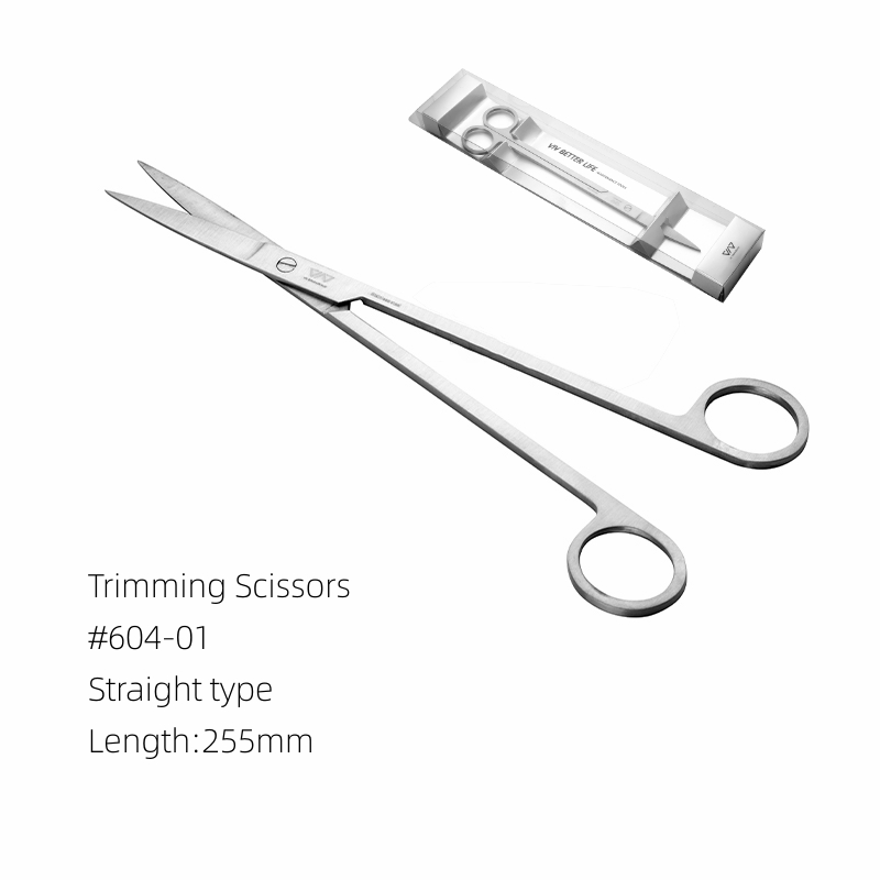 VIV Aquarium Aquatic Stainless Spring Steel Plant Scissors Curved Wave Shape ADA Cleaning Maintenance Tool: L-Straight 604-01