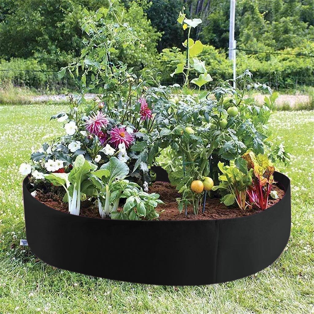 Round Garden Grow Bag garden Flower Planter Elevated Vegetable Fruit Box jardin jardinage Raised Plant Bed Garden Nursery Trays