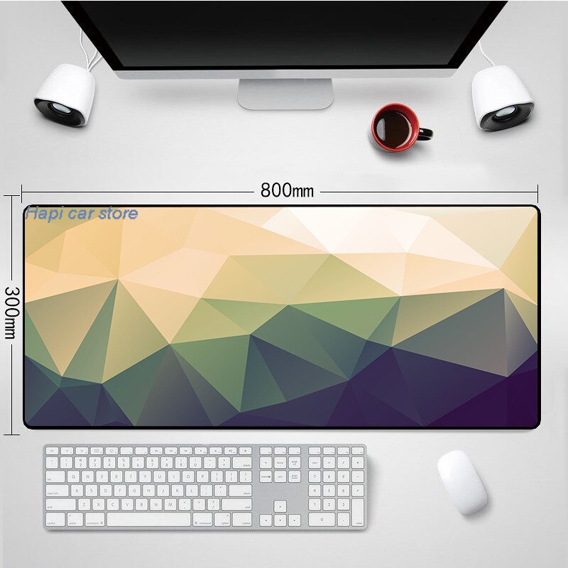 Office Mouse Pad Gamer Mousepad Gaming Large 80x30cm Computer Keyboard Mat for Mouse Deskpad for PC Desk Mats for Mice Carpet L1: 800x300x2mm E