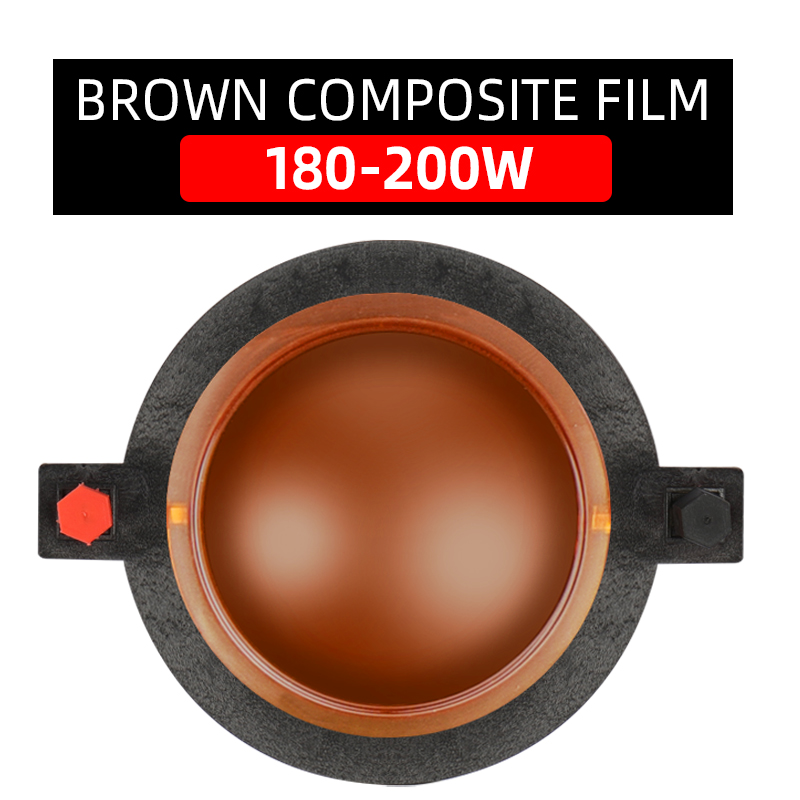 74.5- kjerners diskant-talespole 100-500w- lydhøyttaler titanfilm blåfilm komposittfilm 75.5mm diskantmembran: Sjokolade