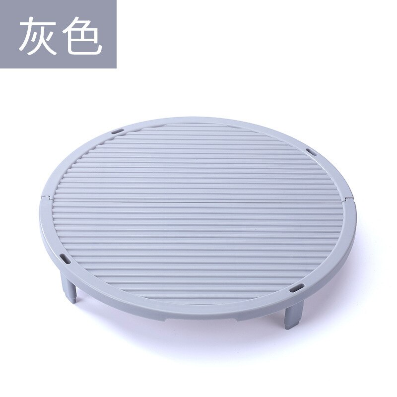 draagbare keuken lade rack vouwen deeg bal lade dumplings gordijn cover keuken opslag drogen servies WJ10: ROUND GRAY