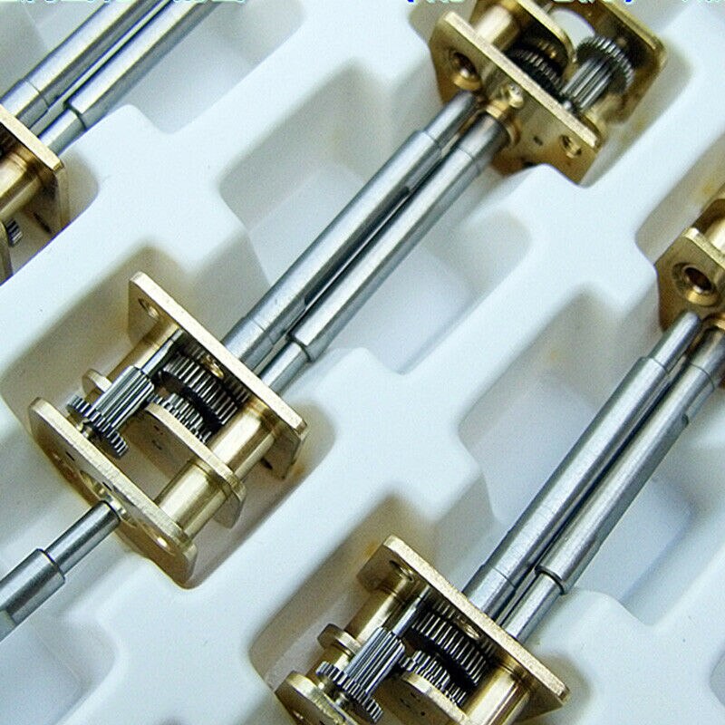 Full Metal Gearbox 1:35 Ratio Precise Gear Gearwheel Worm Gear Reducer Low Slow Speed Reduction Toy Model for DC 050 Motor