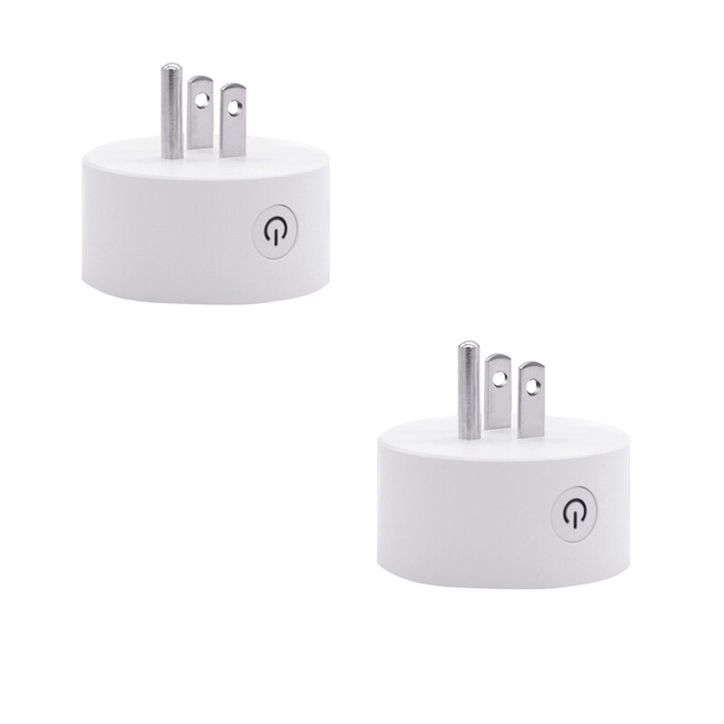10 US Standard Smart Wifi Power Plug Wifi Wireless Socket With Power Monitor To Work With Alexa Google Home Tuya App Smart Life: 2 piece