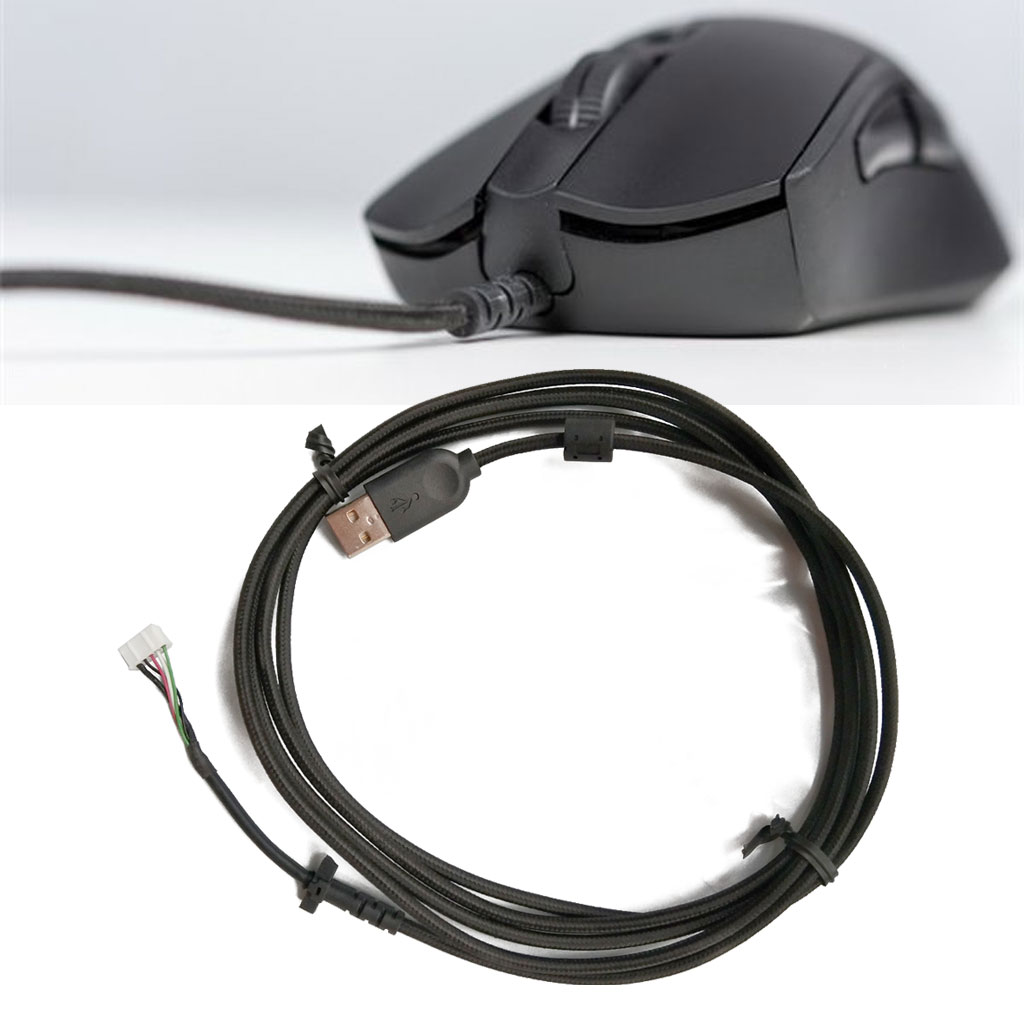 1PC Durable Nylon Braided Line USB Mouse Cable Soft Replacement Wire For logitech G403 Mouse