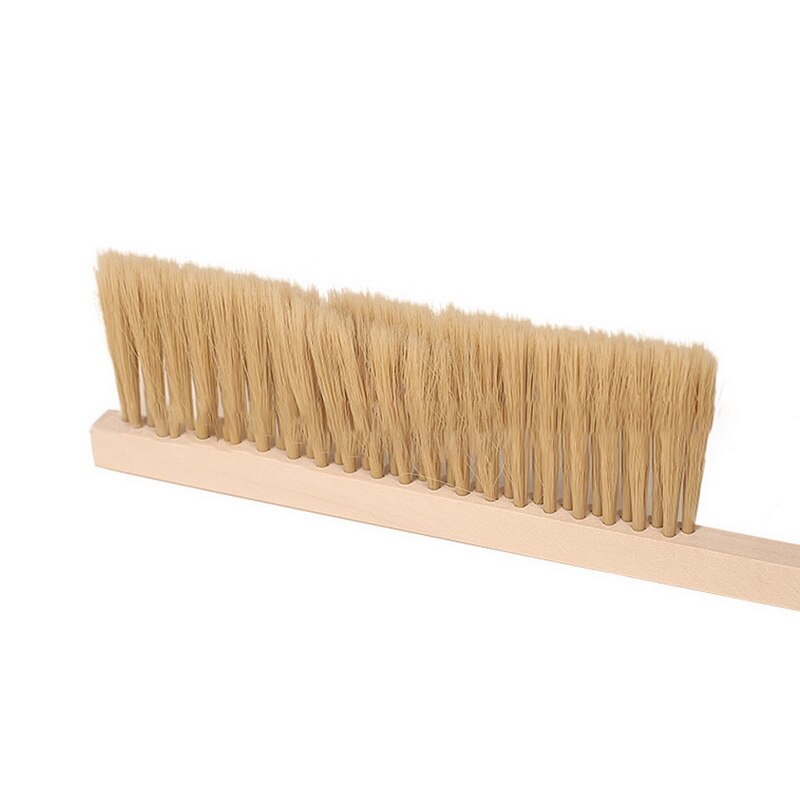Cepillo para Miel de madera de Herramientas de apicultura, barrido de abejas, dos filas de pelo de cola de caballo, equipo de Apicultura