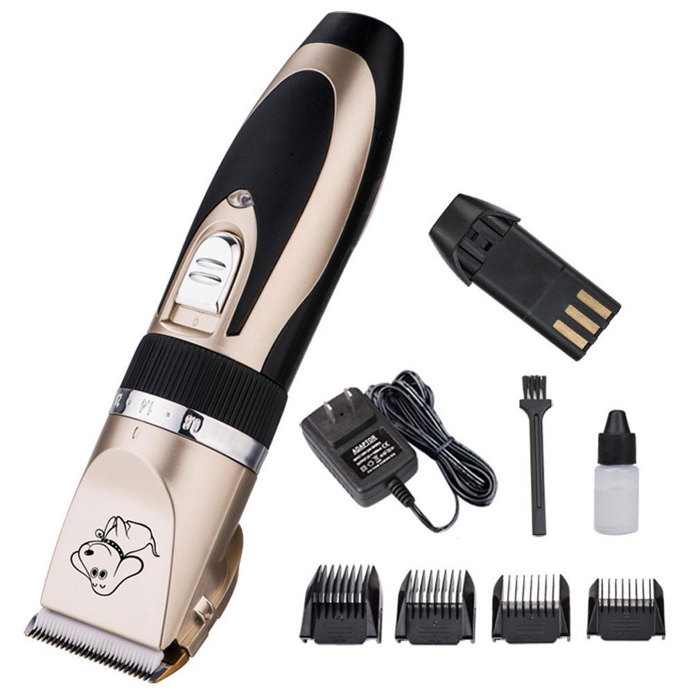 Hondentondeuse, geluidsarme trimset voor honden, katten, paarden, oplaadbare, draadloze elektrische tondeuse voor huisdieren