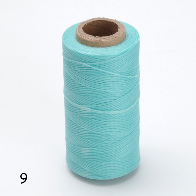 12 färger 260m 1mm platt vaxad vaxtråd 150d/16 sladdar sömnad hantverksverktyg handsömmar för diy-läder: 9