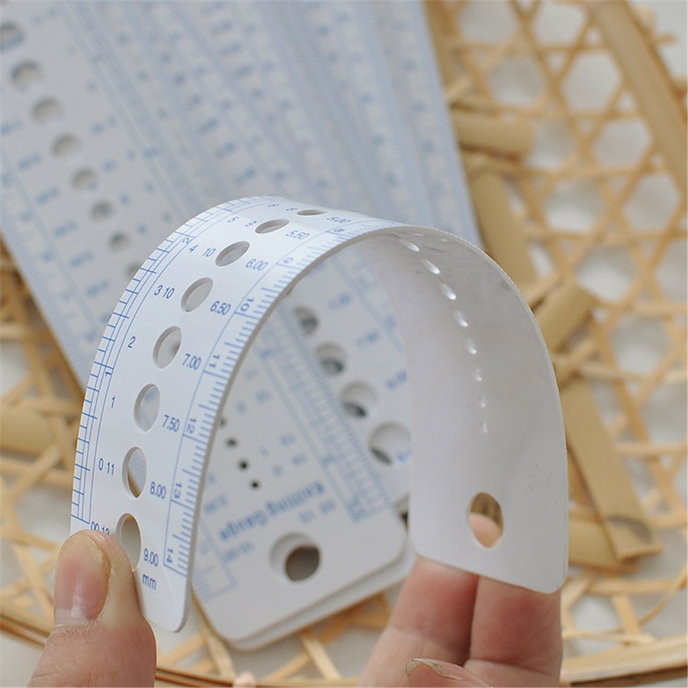 2 stk plastic lineal nål gauge tomme syning lineal lineal  cm 2-10mm sizer måle syværktøj us uk canada størrelser fleksibel