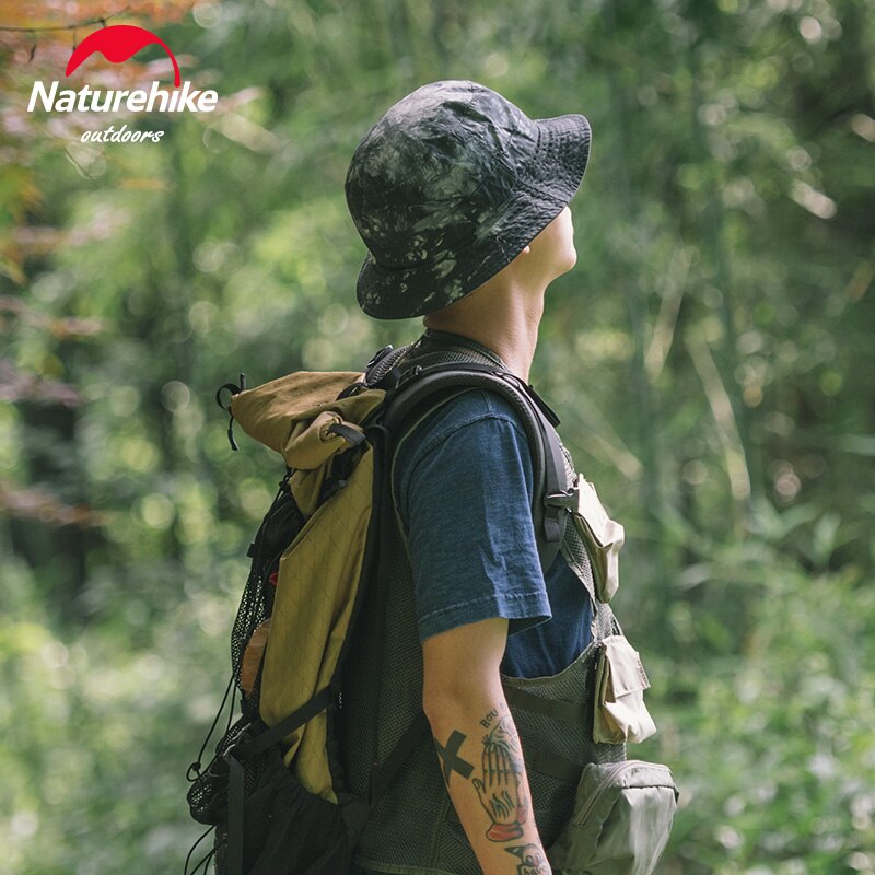 Naturehike campingkappe, faltbar, sonnenschutz, sommerhut, uv-schutz, ufp 50+ , für outdoor-aktivitäten wie wandern, reisen, radfahren und camping,  nh21 fs 538