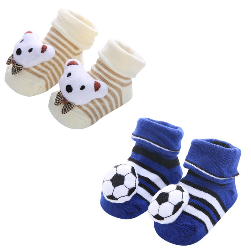 Baby Socks Rubber Anti Slip Floor Cartoon Kids Toddlers Autumn Spring Animal Newborn