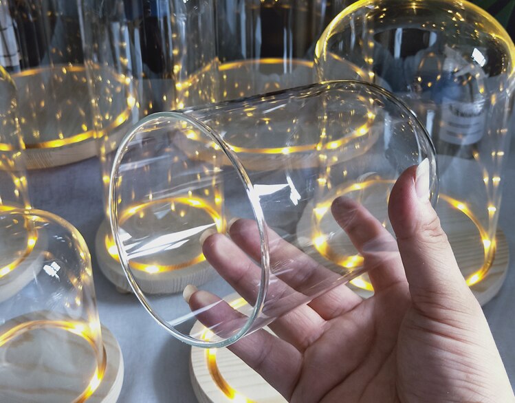 Glass Cover Film Slide Frame Dustproof Display Lamp Stand Decoration Collection Souvenir Furnishing Articles Living Room