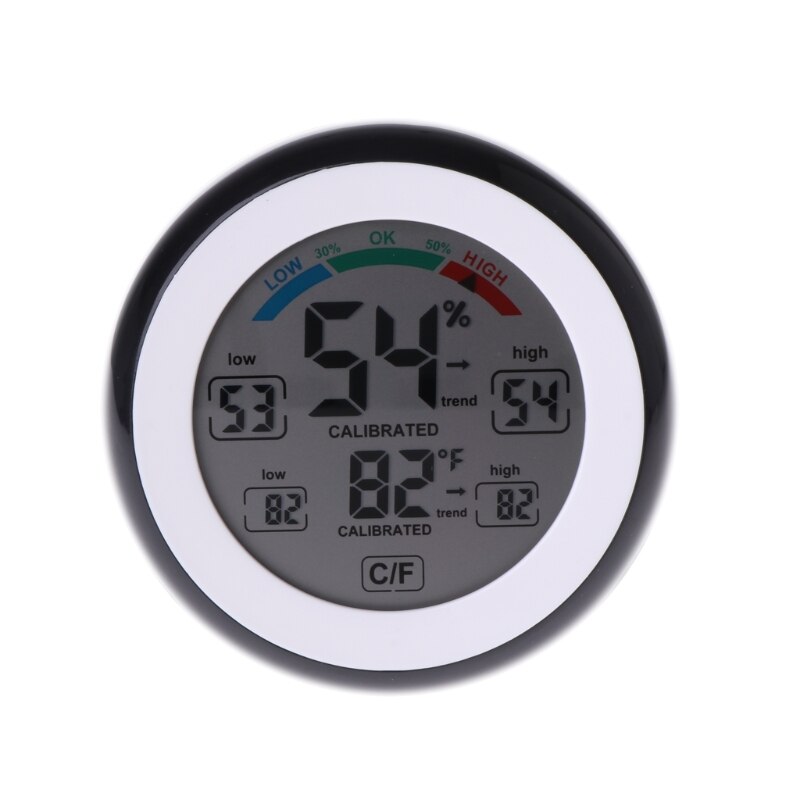 Digital Indoor Thermometer Hygrometer Touchscreen Temperature Gauge Humidity Monitor