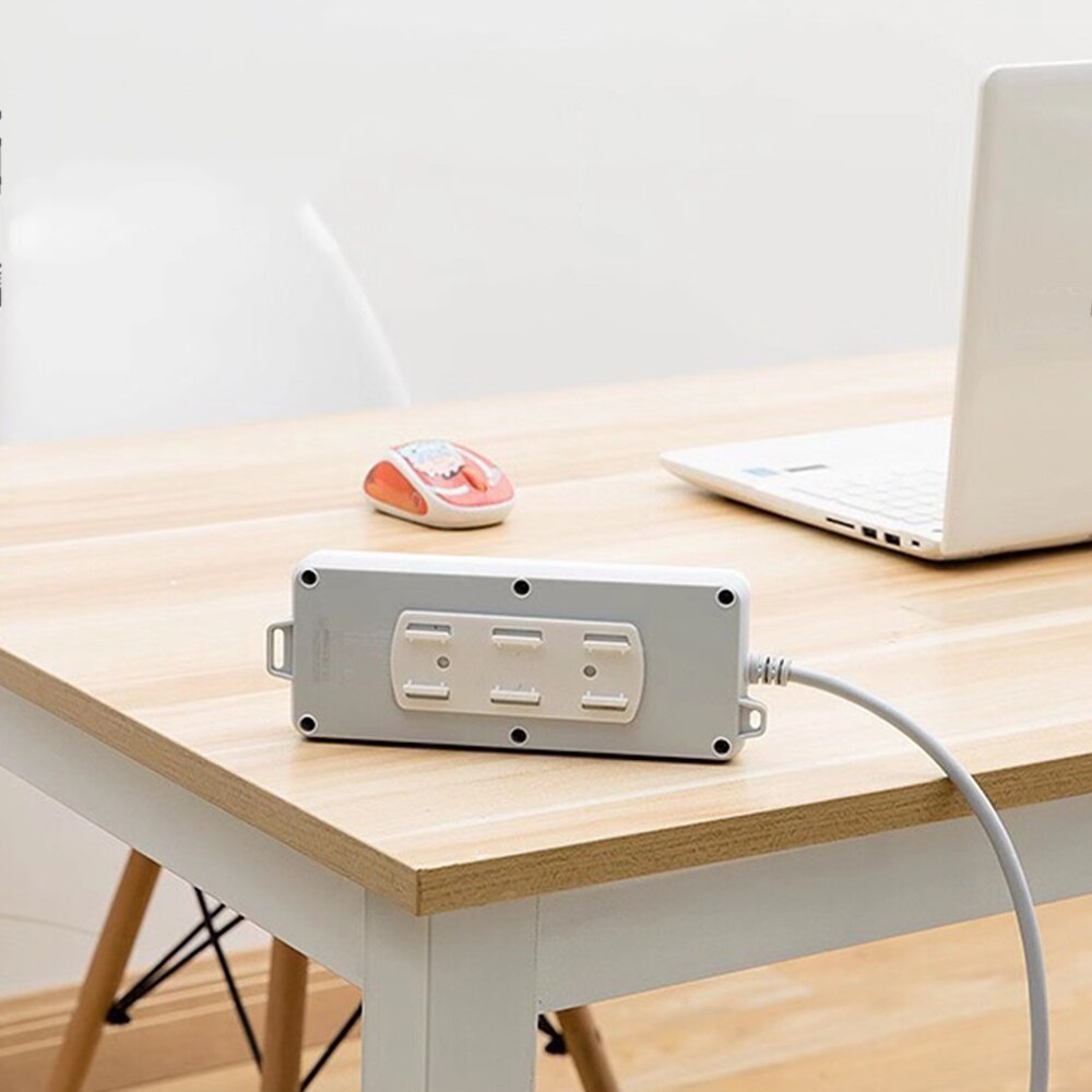Auto-adhésif multiprise fixateur prise monture pour support sans poinçon mural prise de bureau fixateur routeur tissu support de la boîte