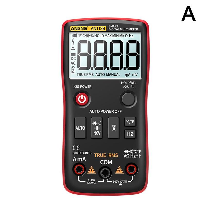 Digital Multimeter True RMS mit Temperatur Tester Spannung Auto AC/DC Transistor Profesional Multimeter Palette Meter Analog Z0G2: verrotten