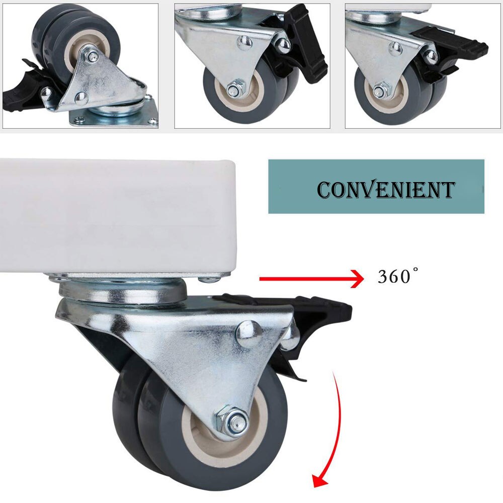 Adjustable Appliance Roller Mover Trolley Wheels Base Castors Machine Swivel Castor Wheels Replace Hardware Furniture Castors