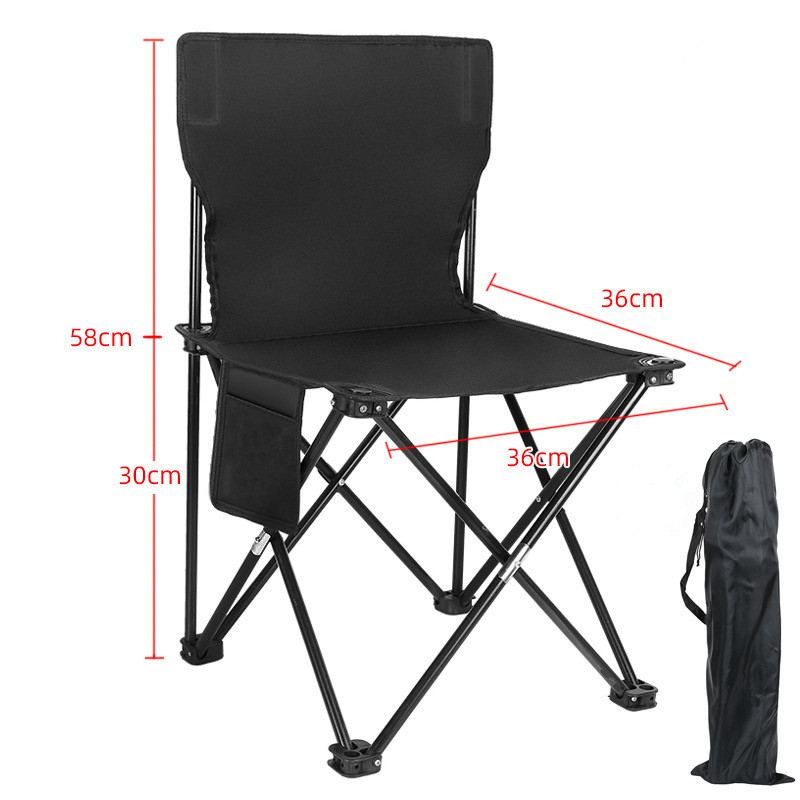 Chaise Pliante De Camping Légère Avec Appui-tête - Portable, Pour Pêche, Jardin, Extérieur, Neuve