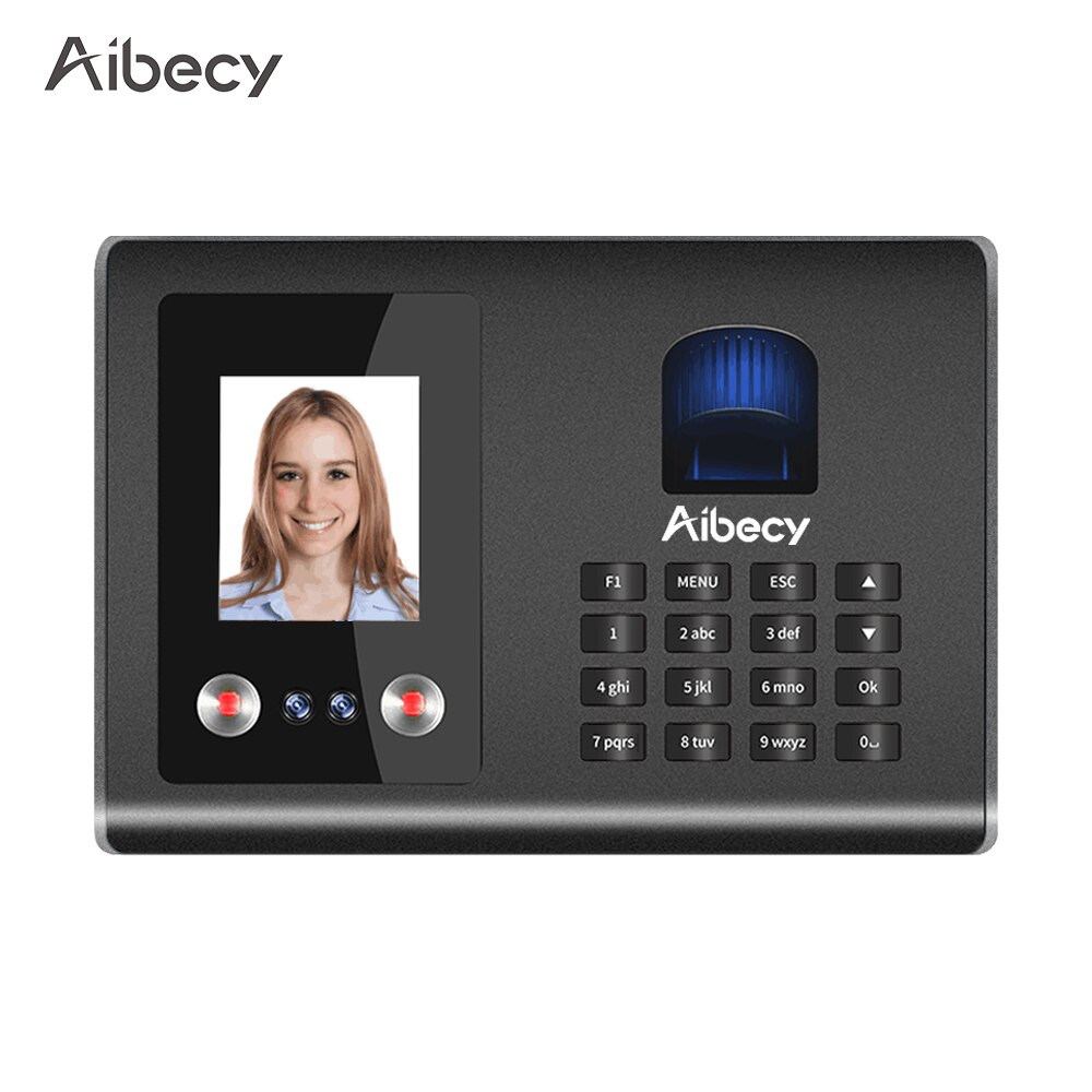 Aibecy Intelligente Aanwezigheid Machine Gezicht Vingerafdruk Wachtwoord Erkenning Mix Biometrische Time Clock Voor Werknemers