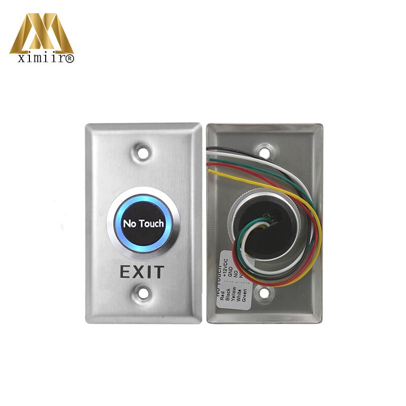 Stainless Steel Infrared No Touch Contactless Door Release Exit Button EI01 Door Sensor Switch LED Indication