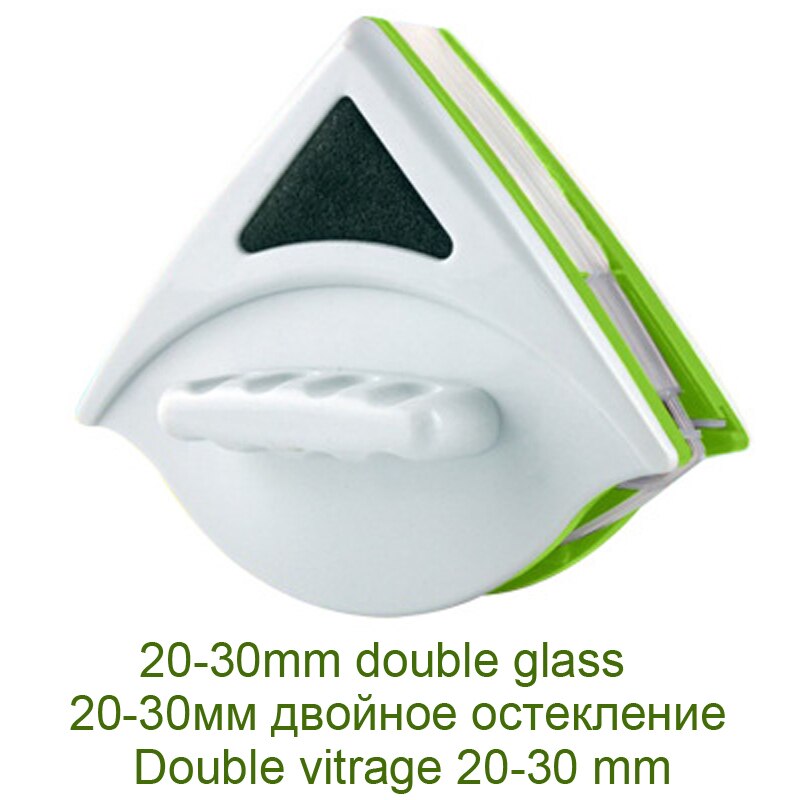 Dobbeltsidet magnetisk vinduesvisker højhusrengøringsbørste vinduesglasbørste til vask af husholdningen: 20-30mm dobbelt lag