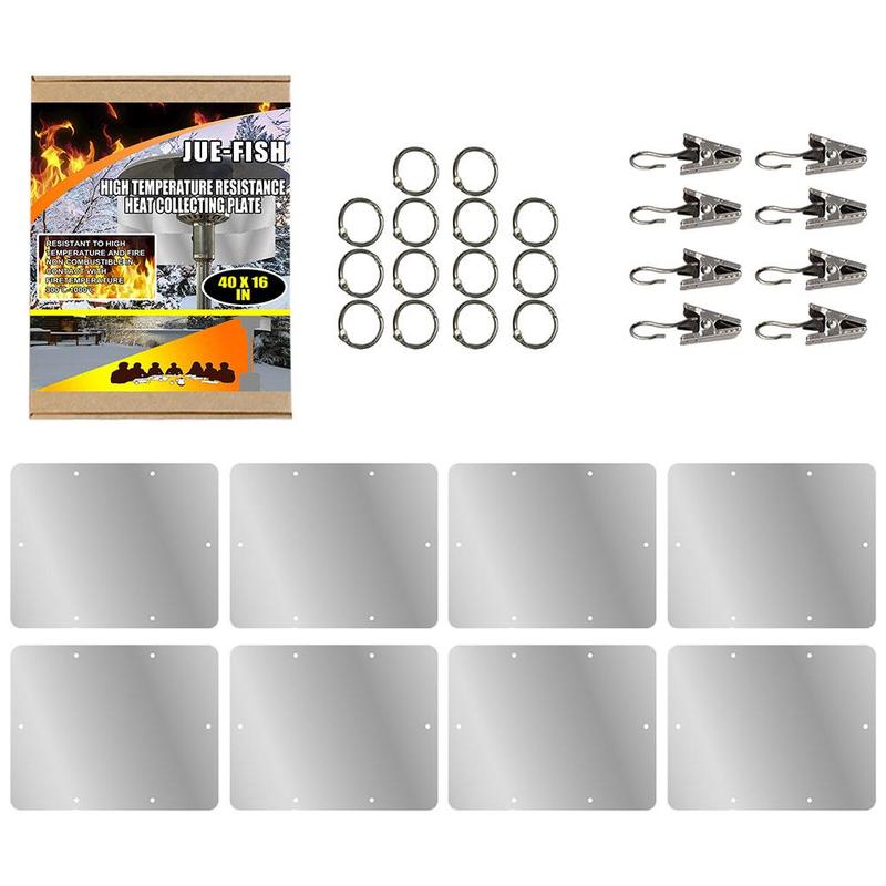 1Set Heat-resistant Cloth Reflectors Heat Focus Foldable Outdoor High Temperature Resistant Cloth: Default Title