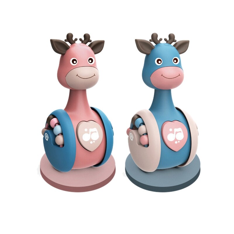 Sliding Herten Tumbler Baby Rammelaar Speelgoed Voor 0-12 Maanden Bijtring Rammelaar Onderwijs Baby Hand Bell Mobiele Wandelwagen Speelgoed