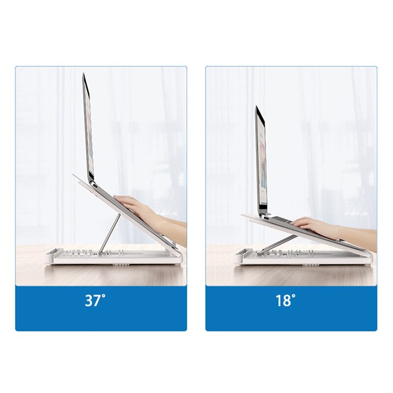 Multi-Function Folding Lift Laptop Tablet Stand Display Heightening Bracket for Powerful Air Convection Laptop Bracket