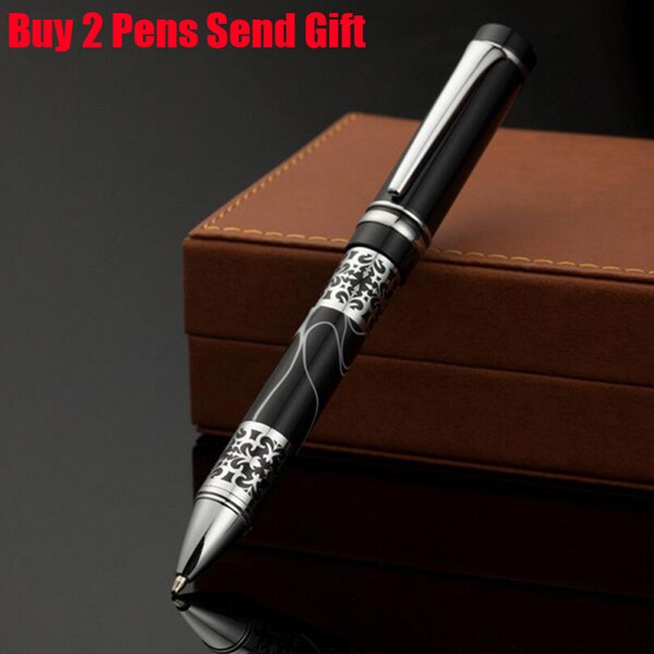 Luxury Writing Fountain Pen Brand Signature Ink Pen Buy 2 Pens Send: Black Ballpoint