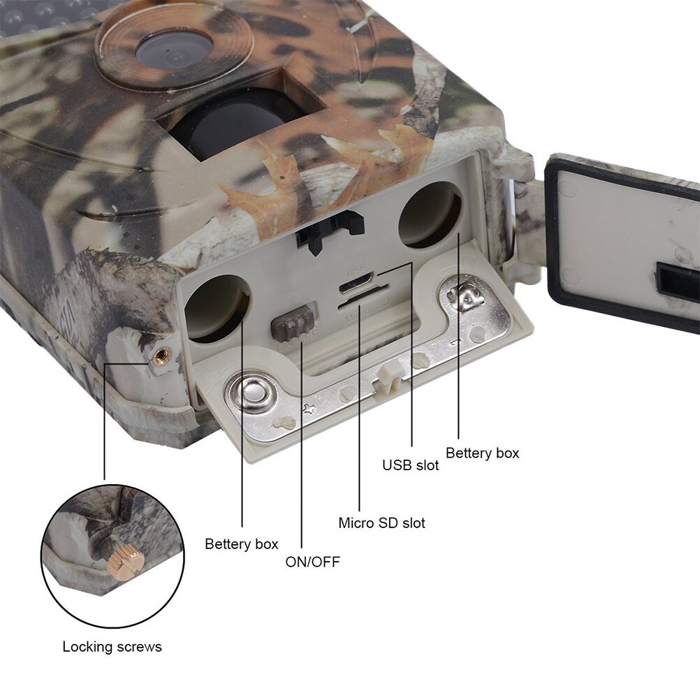 Caméra de traînée 12MP 1080P led infrarouge 850nm caméra de chasse IP56 étanche 120 degrés Angle caméra sauvage ferme moniteur de sécurité