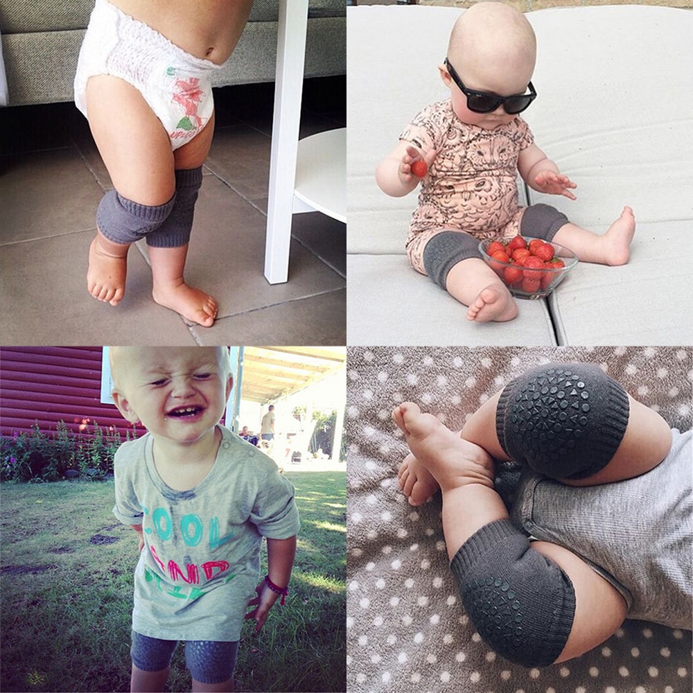 1 par bebis knäskydd barn säkerhetskrypande armbågskudde spädbarn småbarn bebis benvärmare knäskydd bebis knäskål