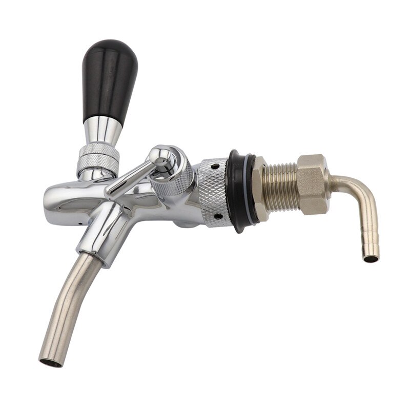 Mini grifo dispensador de barril de acero inoxidable, lanza de Growler de cerveza con Control de flujo, grifo de cerveza y Kit de cargador de Co2, juego de barra casera: beer tap