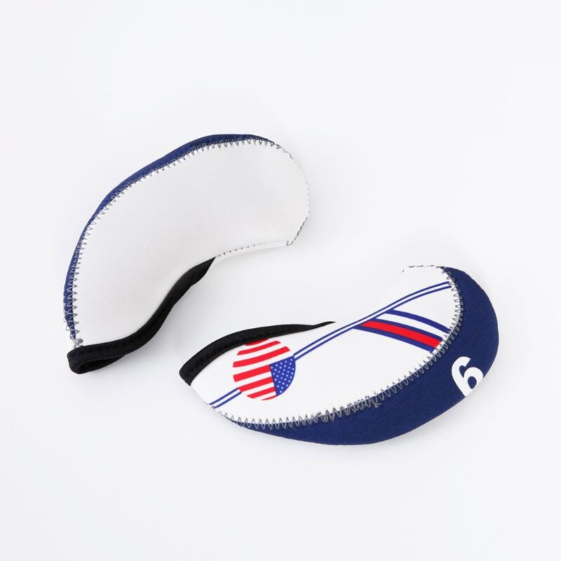 10 Stks/set Draagbare Sport Neopreen Golf Club Head Cover Iron Beschermende Headcovers Case Protector