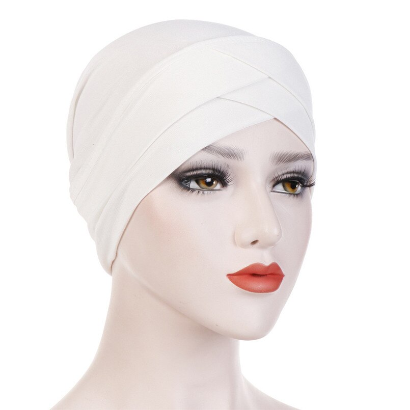 Mode Vrouwen Zomer Effen India Hoed Moslim Ruche Kanker Chemo Casual Beanie Tulband Wrap Sjaal Cap Elegante Caps Hoeden #4R22