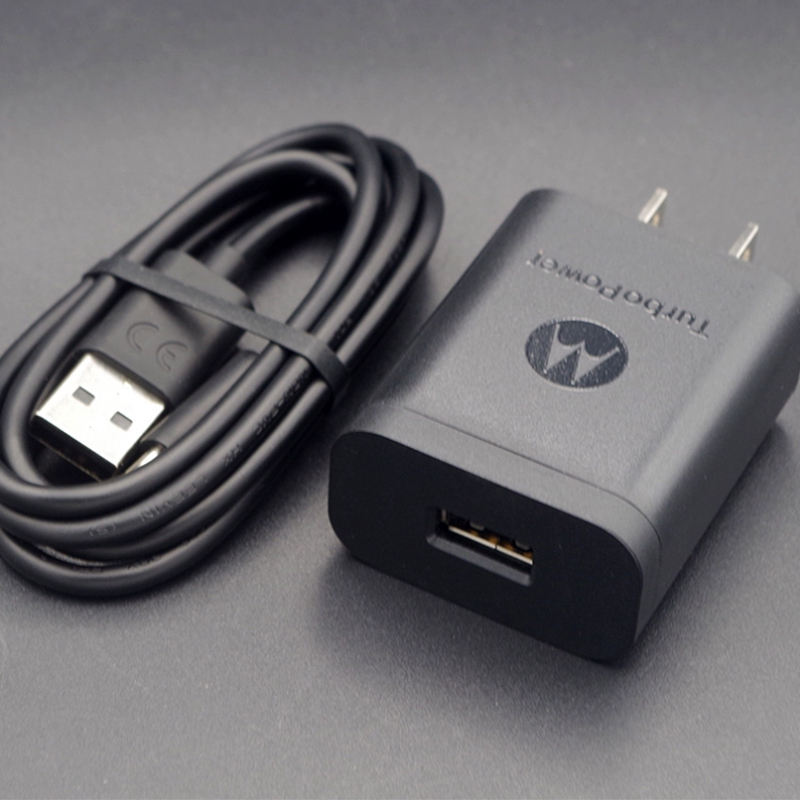 Original For Motorola G G15 G06 E15 E14 G35 G45 G55 G75 Razr 40 50 Ultra Fast Charger 18W Turbo Charger Adapter + Type C Cable: EU