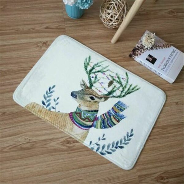 Tapis de cuisine rigolo tapis de bain tapis de sol maison entrée paillasson Tapete absorbant chambre salon tapis de sol tapis de cuisine moderne: Elk