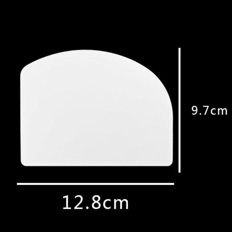 Plastic Dough Scraper for Bread Making & Cake Decorating Pastry Tools Plane regiment Shave cream Bake plastic scratchers: Rectangular-hard