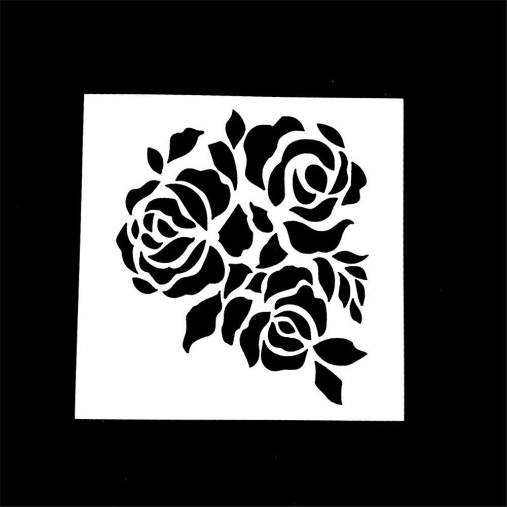 1PC Rose Shape Reusable Stencil Airbrush Painting ... – Vicedeal