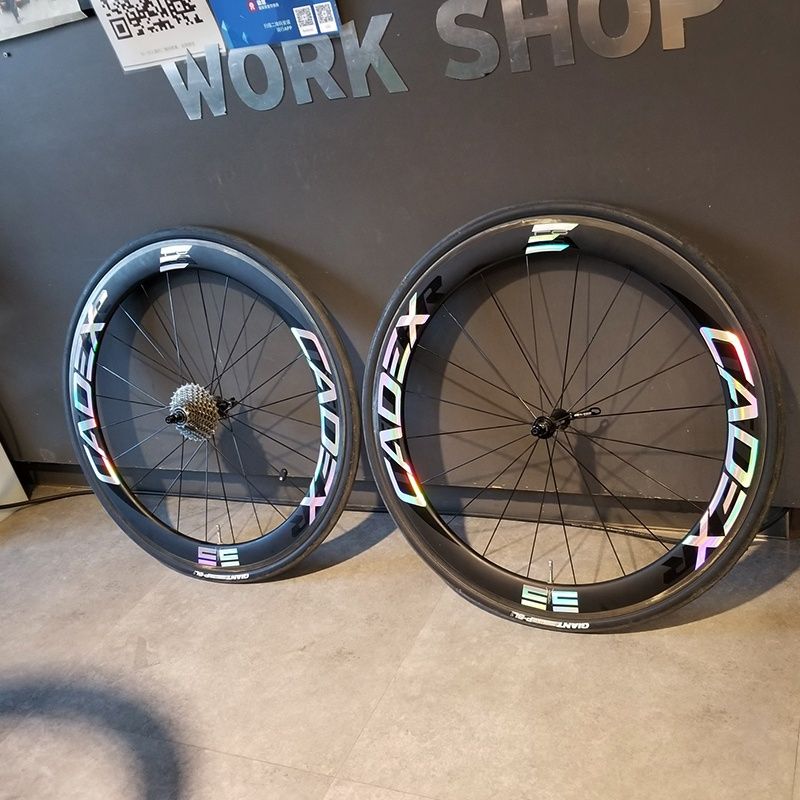 CADEX Ruote per bici da strada Adesivo Cerchione per bicicletta Decalcomanie Adesivo riflettente decorativo impermeabile Accessori per ciclismo 42C 42D 65C 65D