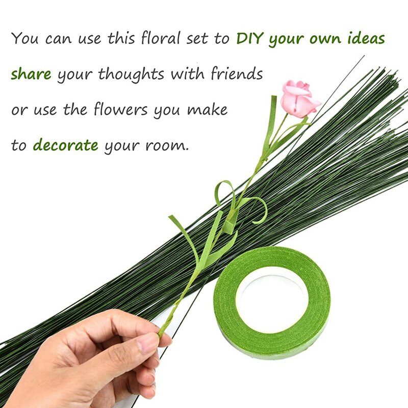 1 sæt blomsterarrangementer værktøjssæt blomstertrådskærer stængletråd blomsterbånd til buket stilk wrap blomsterhandler