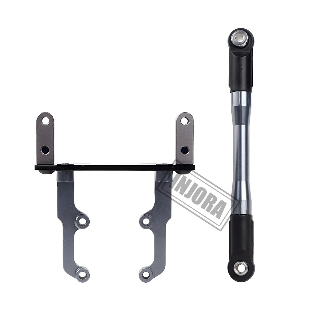 INJORA Metal Axle Servo Mount Stand with Steering Link for 1/10 RC Crawler Axial SCX10 II 90046 AR44 Axle Upgrade: Default Title