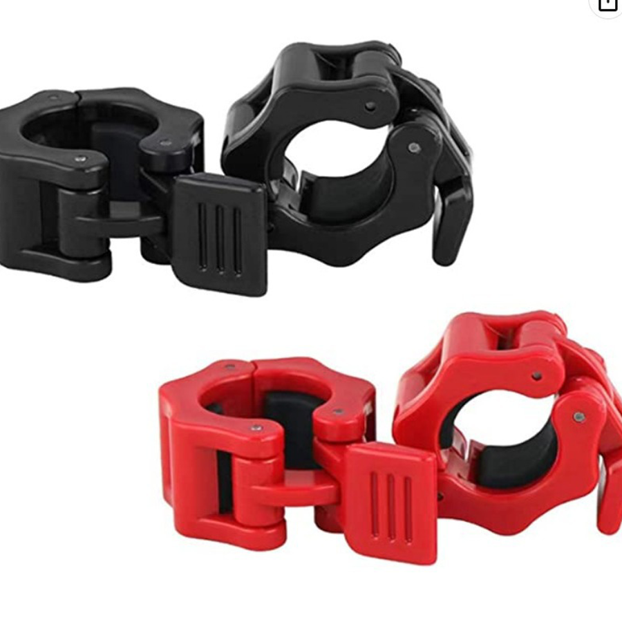 2,5 cm 2 Stück Langhantelklemmen mit Schnellverschluss, Dreh-sperren-Langhantelkragen, Hantelstangen-Clips für Gewichtheben und Krafttraining