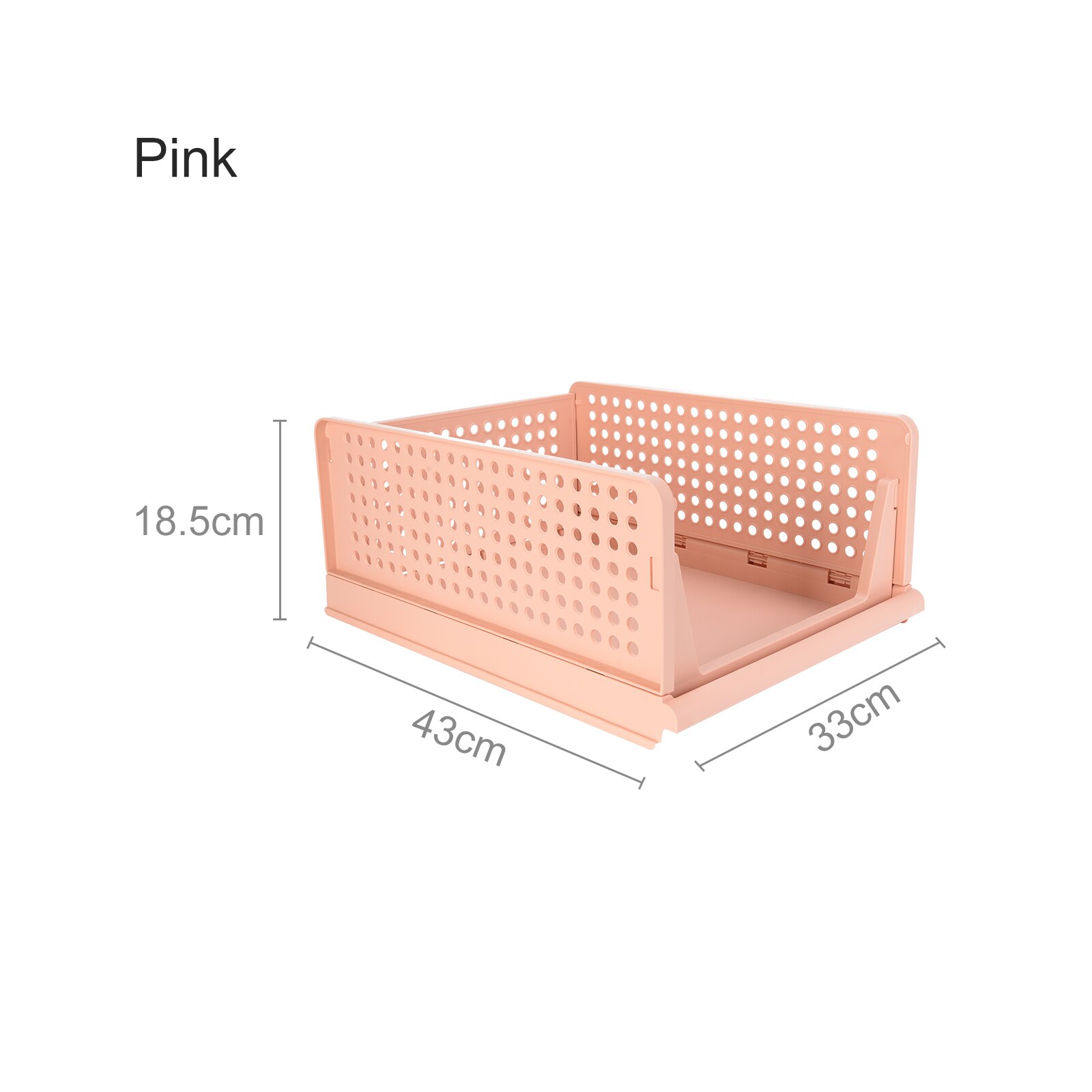 Multilayer Home Wardrobe Closet Clothing Clothes Organizer Storage Dorm Room Shelf Bedroom Cabinet Storage Shelf Rack Box: A4 Pink L