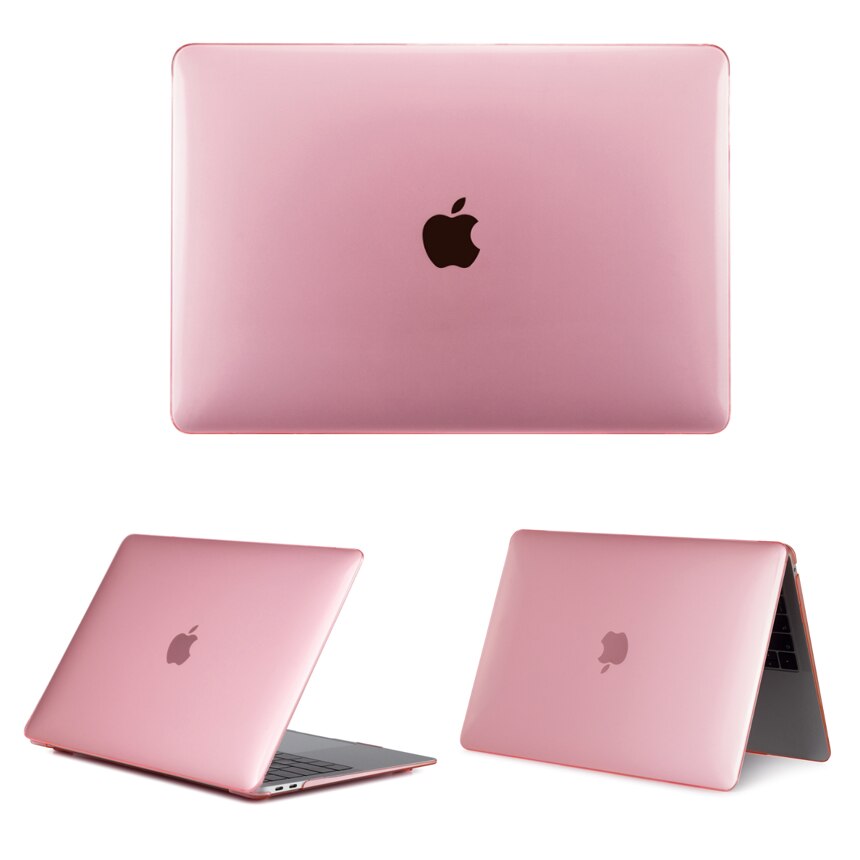 Coque For Macbook Pro 13 15 Retina Matte Laptop Case Hard PVC A1502 A1398 Shockproof for Macbook Retina 13 15 Case Matte: Clear pink / A1502Pro13Retina2015