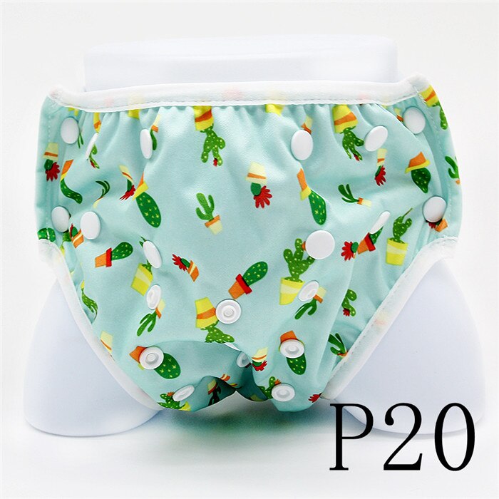 Goodbum Swim Diaper For Baby Waterproof Spa Swimming Nappies Washable Size Adjustable Cute Cloth Diaper Pant: P20