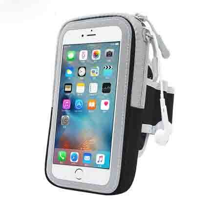 LYBALL Sport Armbag voor iPhone 6 7 8 Plus Touchscreen Armband waterdichte Telefoon Case Outdoor Running Pouch Pack Cover Grote 5.8": Black