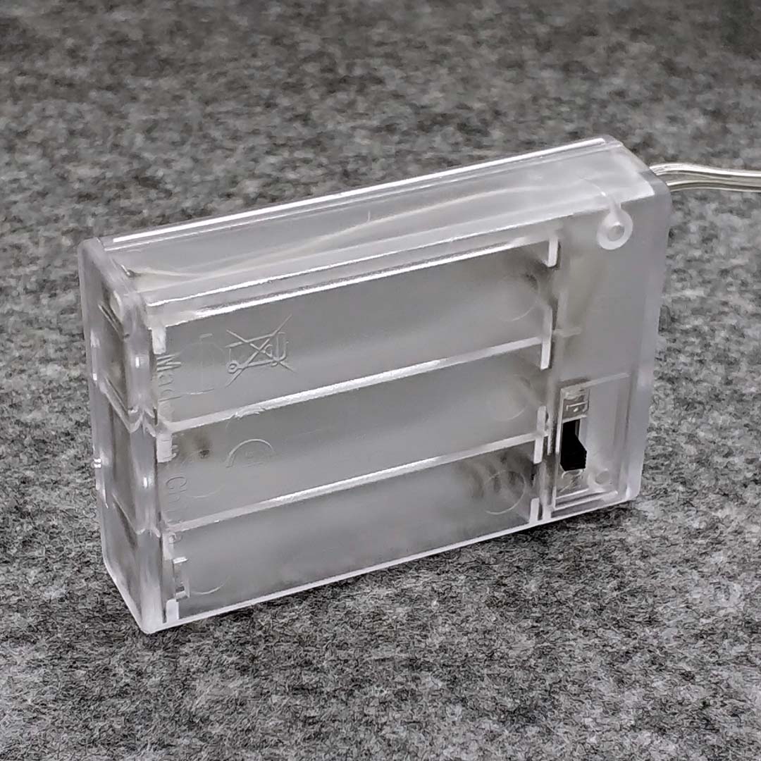 3 caixa de suporte de bateria aa com interruptor novo 3 aa 4.5v caixa de suporte de bateria com caixa transparente de chumbo