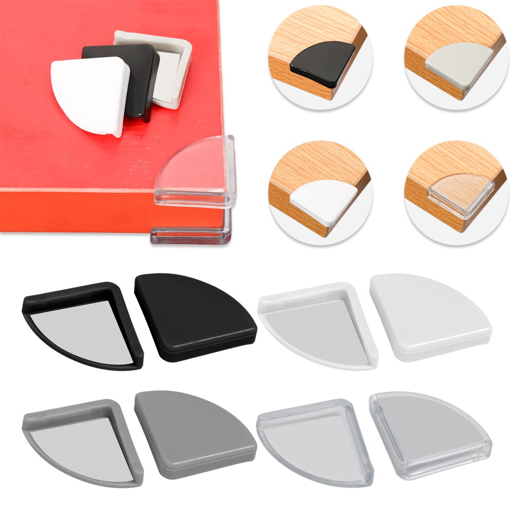 4Pcs Soft Silicon Kids Table Corner Protector Baby Tafel Desk Corner Edge Protection Kinderen Veiligheid Anticollision Accessoires