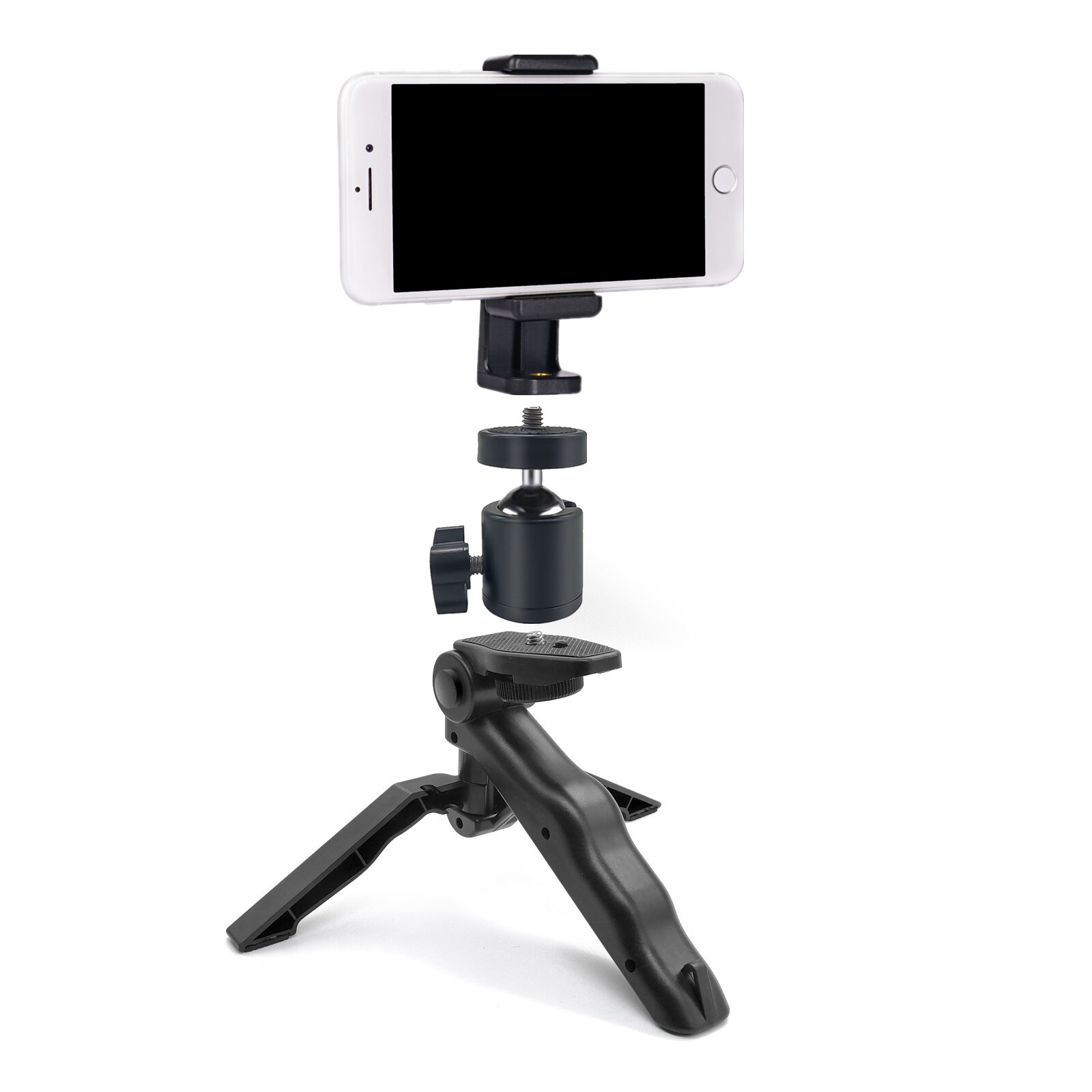 COOL DIER-trípode para Vlog DSLR SLR, soporte de montaje para teléfono, Zapata fría, luz LED, Mini trípode para Sony A6400 A6300: Style 3