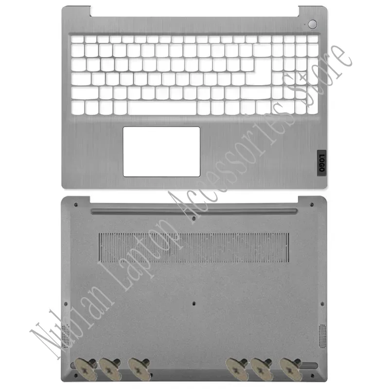 For Lenovo IdeaPad 3 15ADA6 15ITL6 15ALC6 Laptop LCD Back Cover Front Bezel Palmrest Bottom Case Keyboard Hinges: Blue